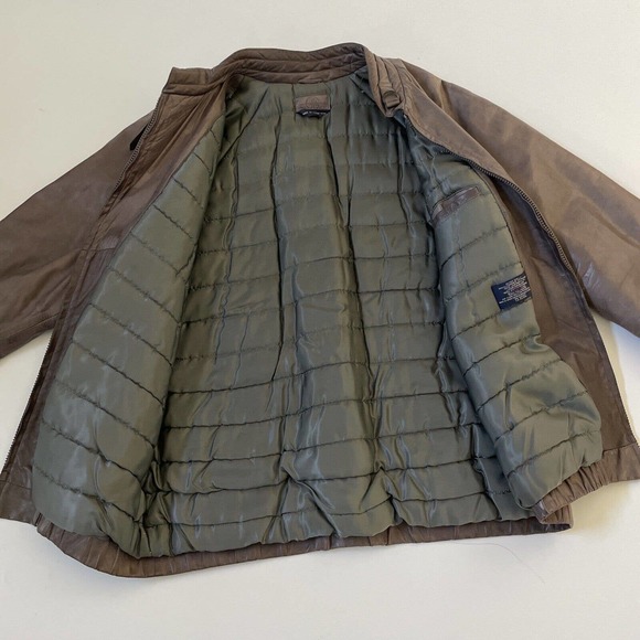 Vintage Jean-Paul Germain Leather Jacket Mens Bomber 40‎ Medium Y2K 1990s Coat - Picture 5 of 16